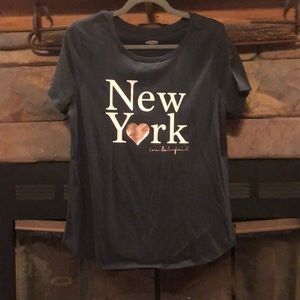 Old Navy brand gray New York shirt